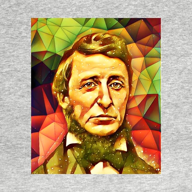 Henry David Thoreau Snow Portrait | Henry David Thoreau Artwork 9 by JustLit